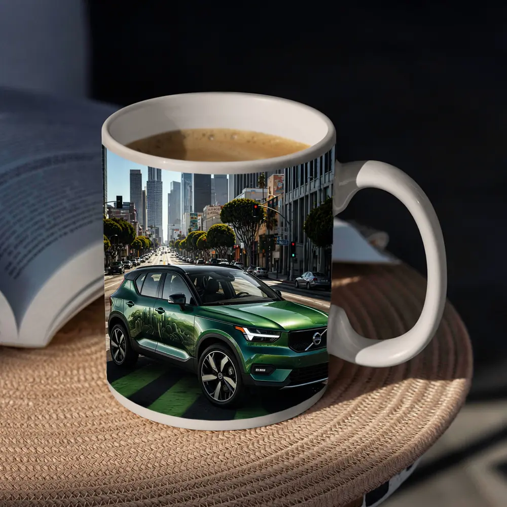 Volvo XC40 Green SUV Los Angeles Street – Mugs
