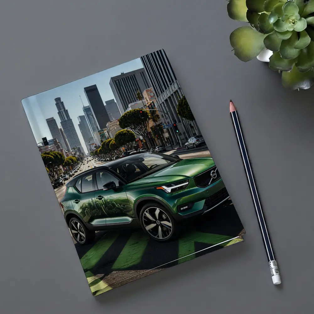 Volvo XC40 Green SUV Los Angeles Street – Notebooks