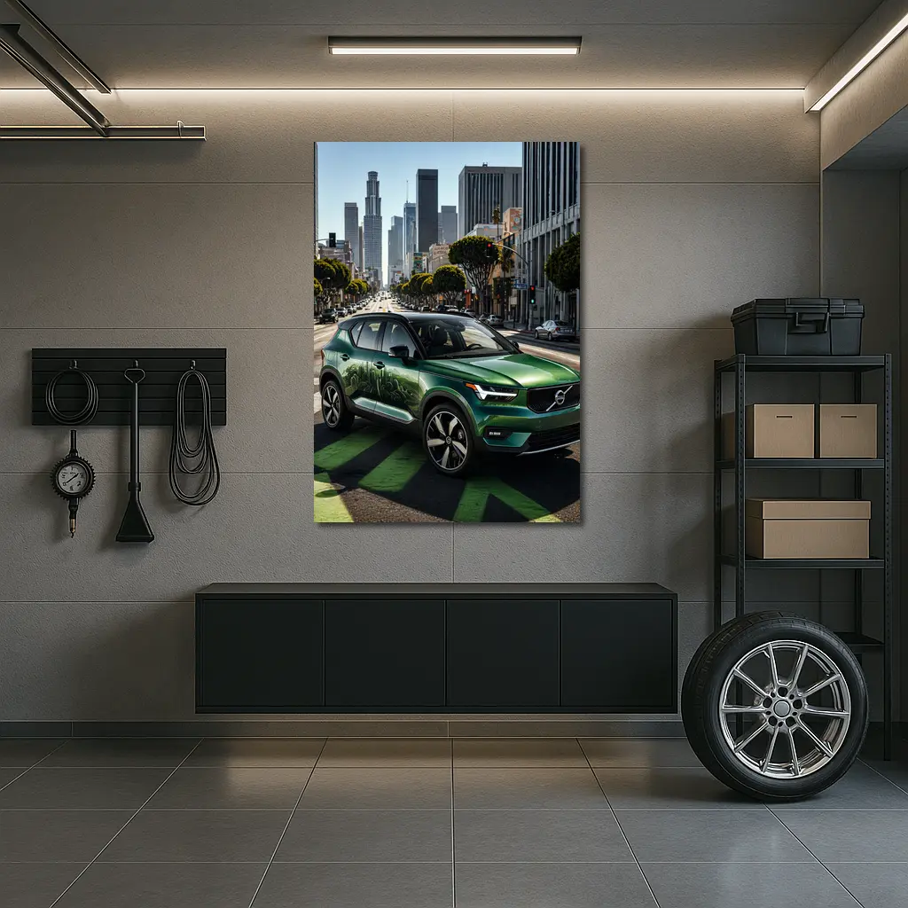 Volvo XC40 Green SUV Los Angeles Street – Wall Art