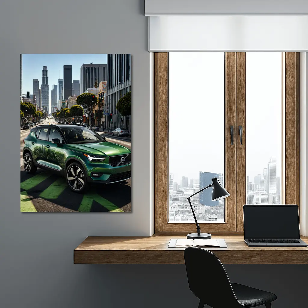 Volvo XC40 Green SUV Los Angeles Street – Wall Art