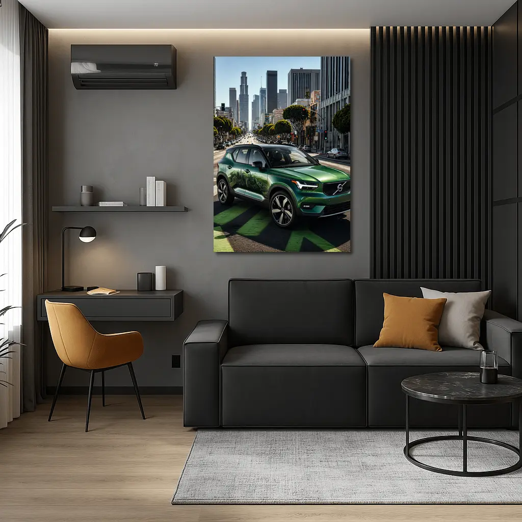 Volvo XC40 Green SUV Los Angeles Street – Wall Art