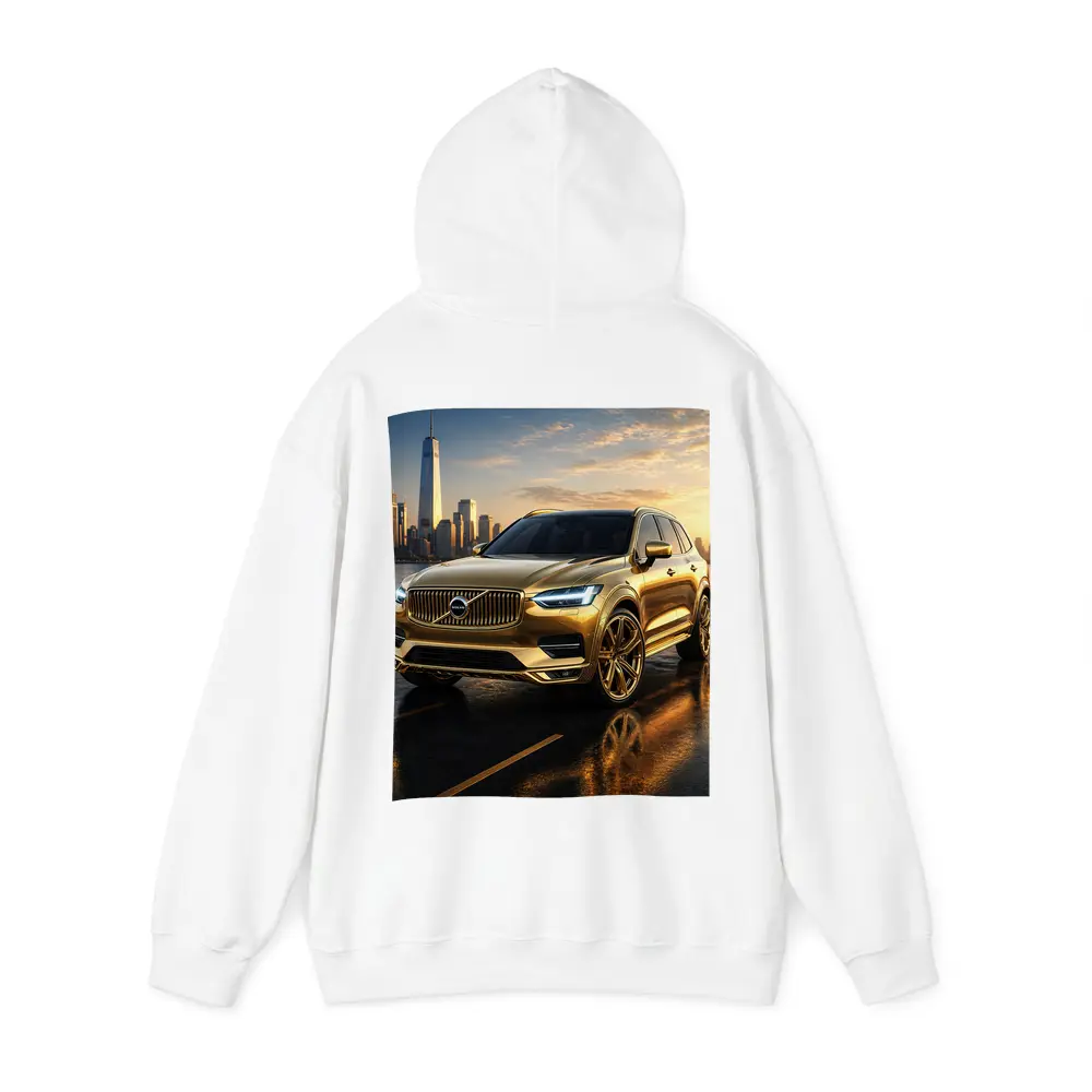 Volvo XC60 Gold City Skyline Sunset – Hoodies