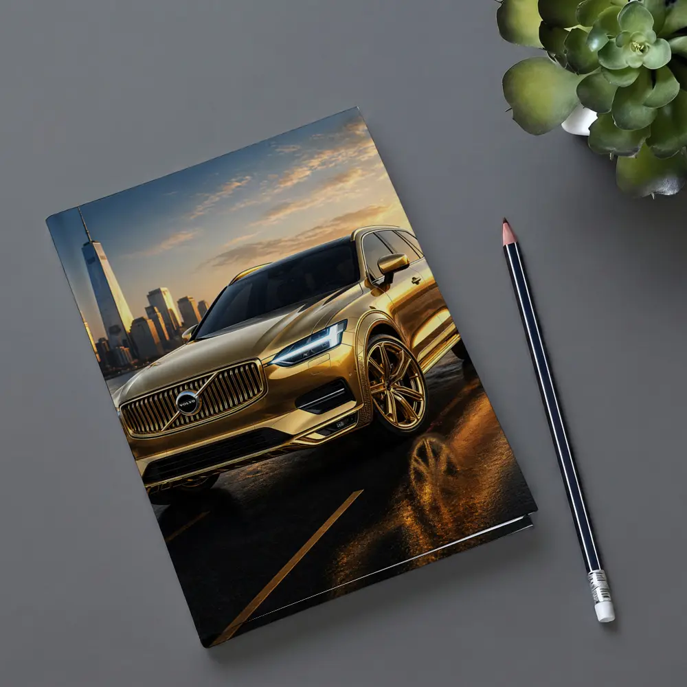 Volvo XC60 Gold City Skyline Sunset – Notebooks