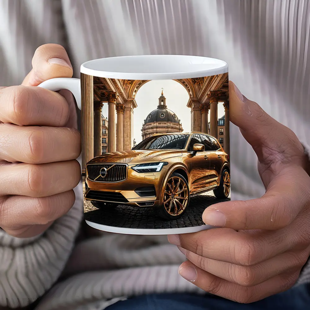 Volvo XC60 Gold SUV Classical Architecture – Mugs