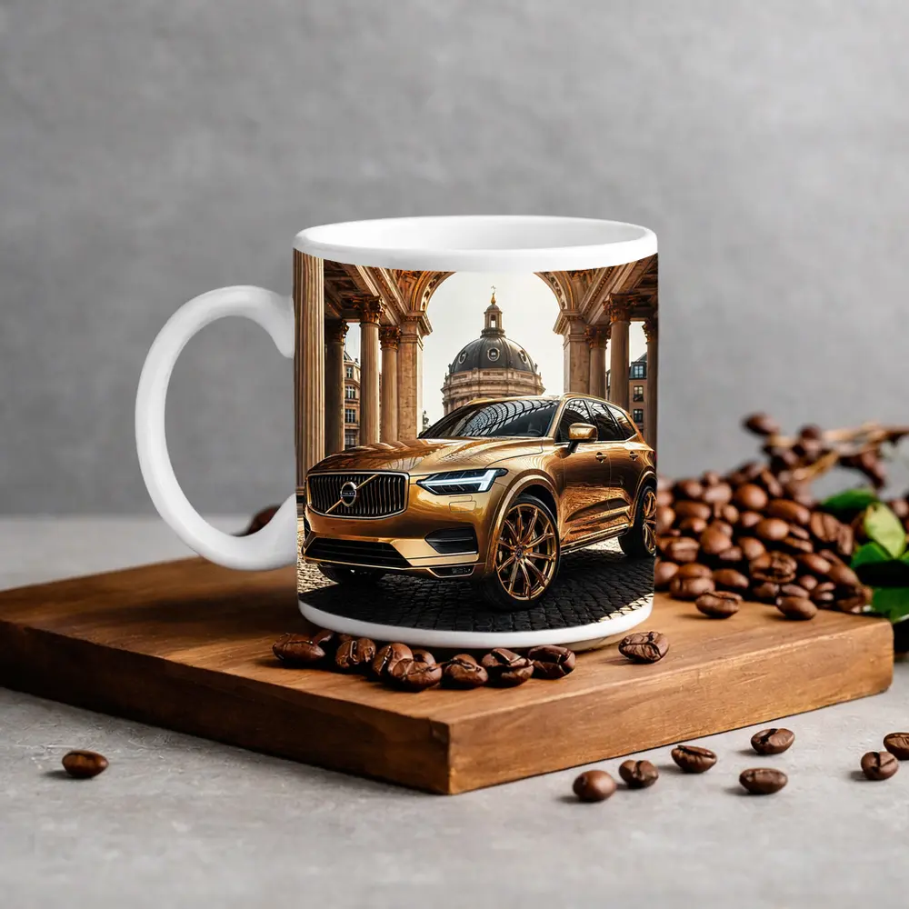 Volvo XC60 Gold SUV Classical Architecture – Mugs