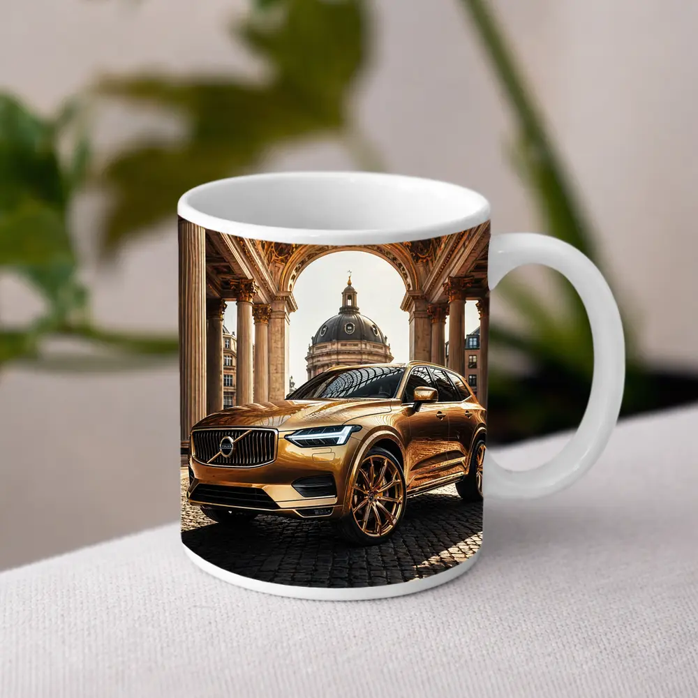 Volvo XC60 Gold SUV Classical Architecture – Mugs