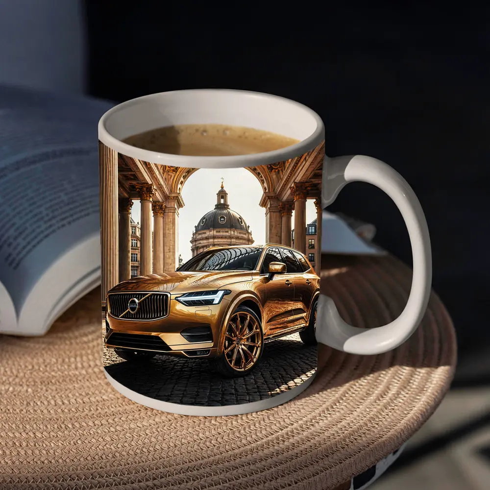 Volvo XC60 Gold SUV Classical Architecture – Mugs