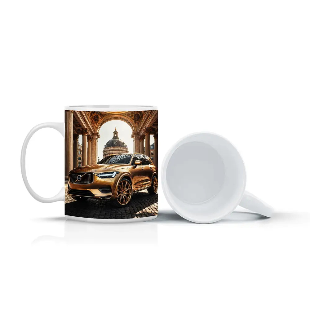 Volvo XC60 Gold SUV Classical Architecture – Mugs