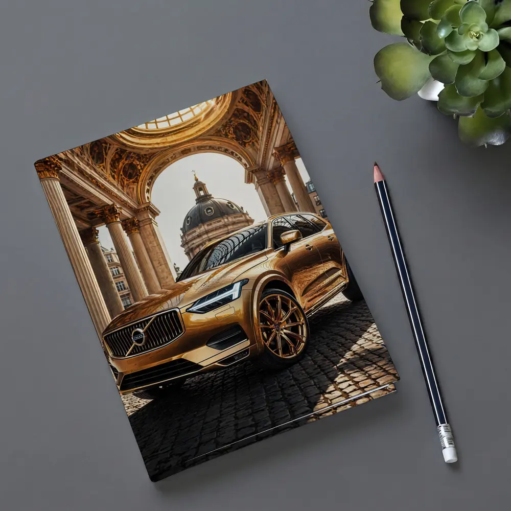 Volvo XC60 Gold SUV Classical Architecture – Notebooks