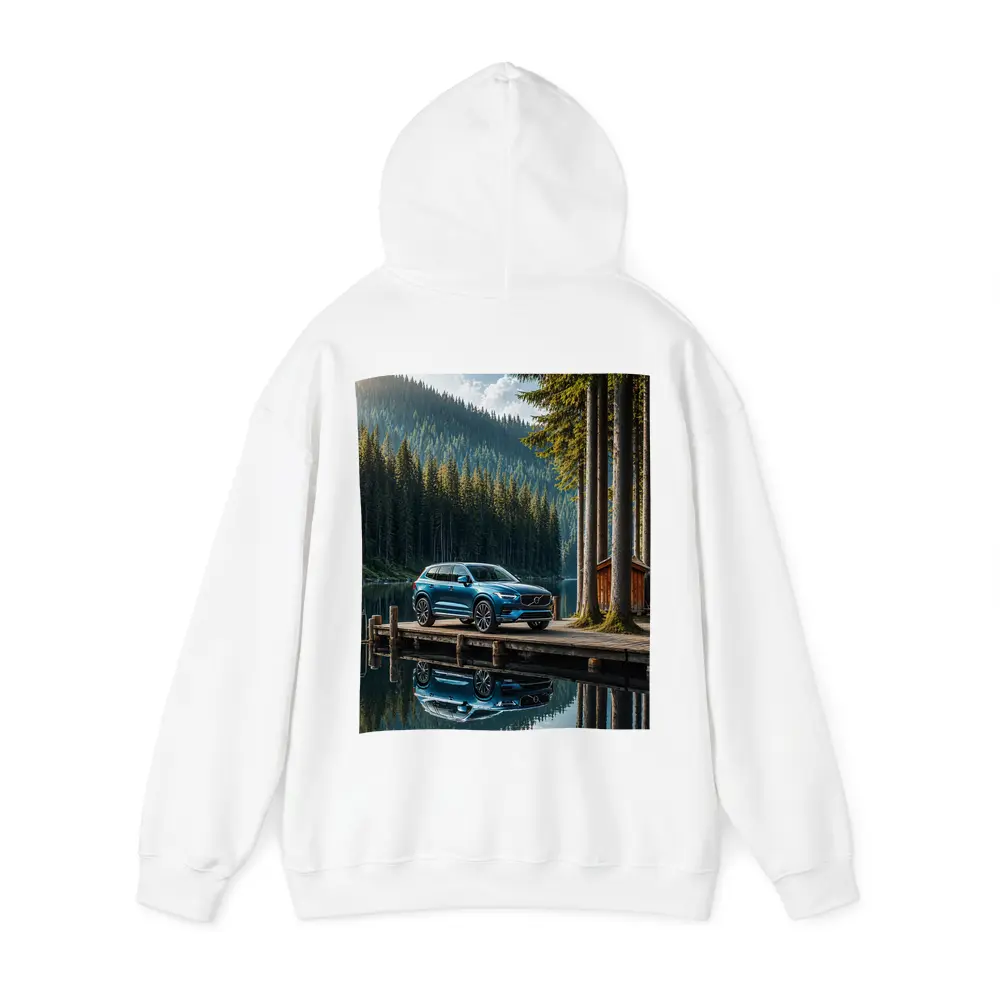 Volvo XC60 Parked By Mountain Lake – Hoodies