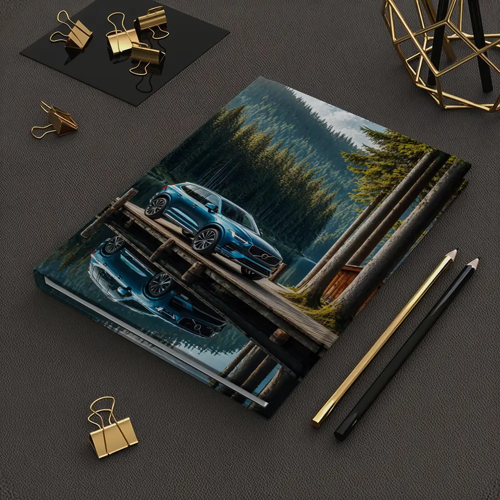 Volvo XC60 Parked By Mountain Lake – Notebooks