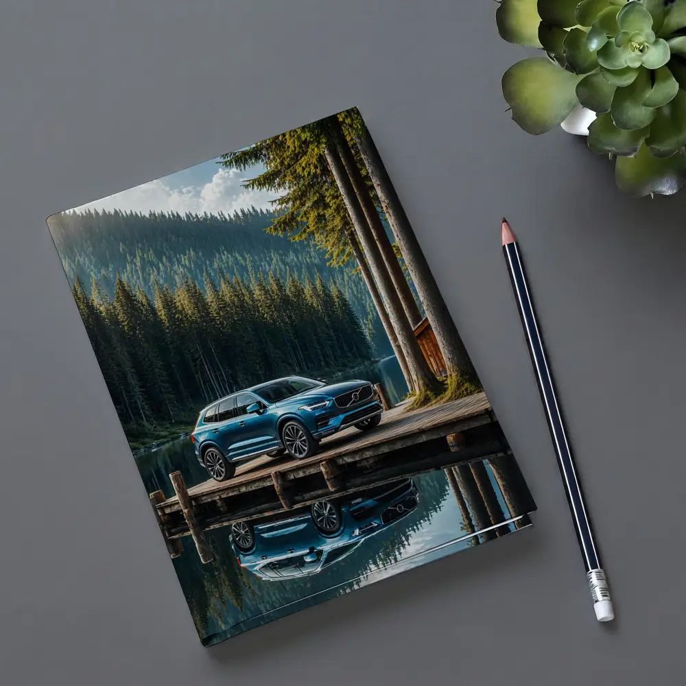 Volvo XC60 Parked By Mountain Lake – Notebooks
