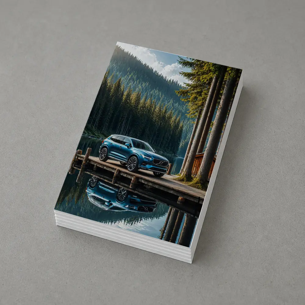 Volvo XC60 Parked By Mountain Lake – Postcards
