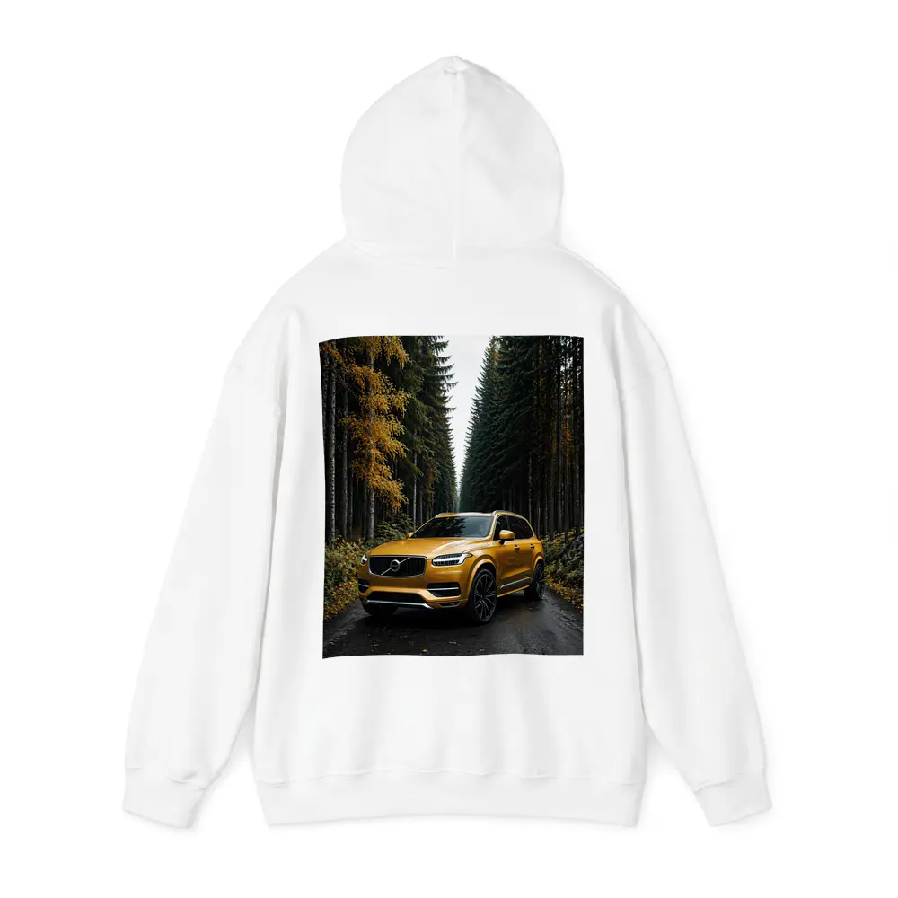 Volvo XC90 Gold SUV Forest Road – Hoodies