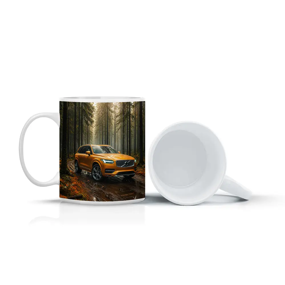 Volvo XC90 SUV Wet Forest Trail – Mugs