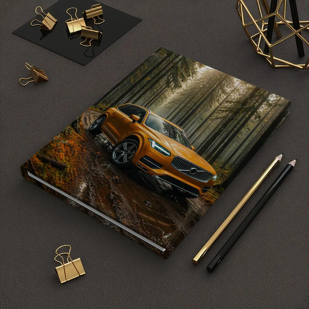 Volvo XC90 SUV Wet Forest Trail – Notebooks