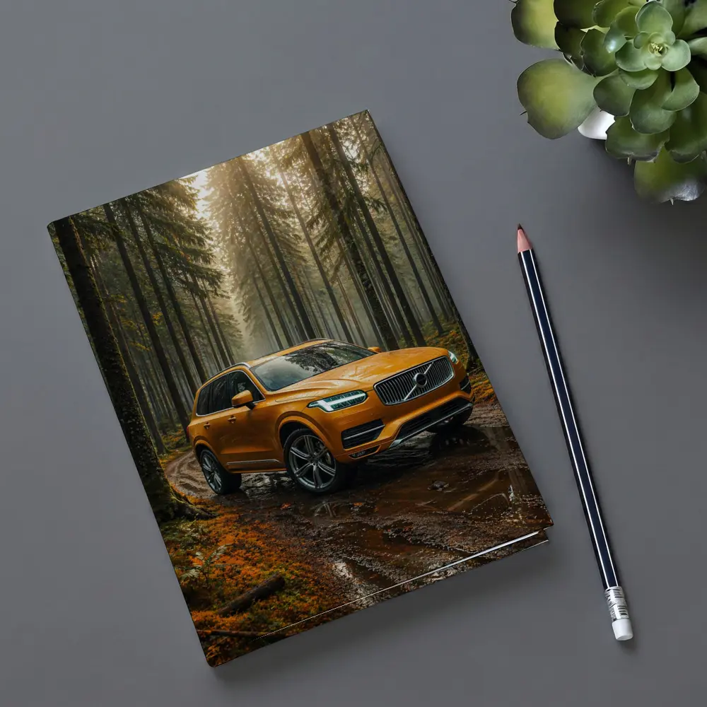 Volvo XC90 SUV Wet Forest Trail – Notebooks