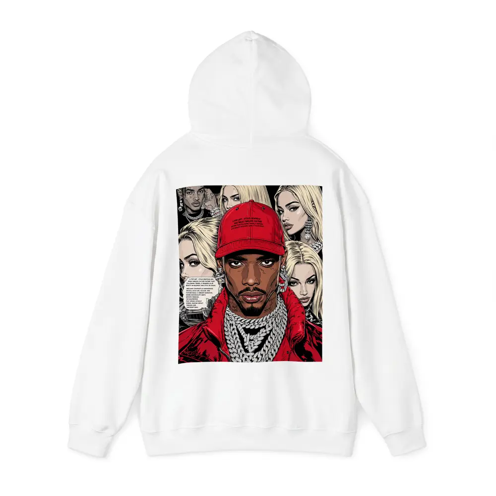 Urban Pop Art Comic Style Hip Hop Portrait – Hoodies