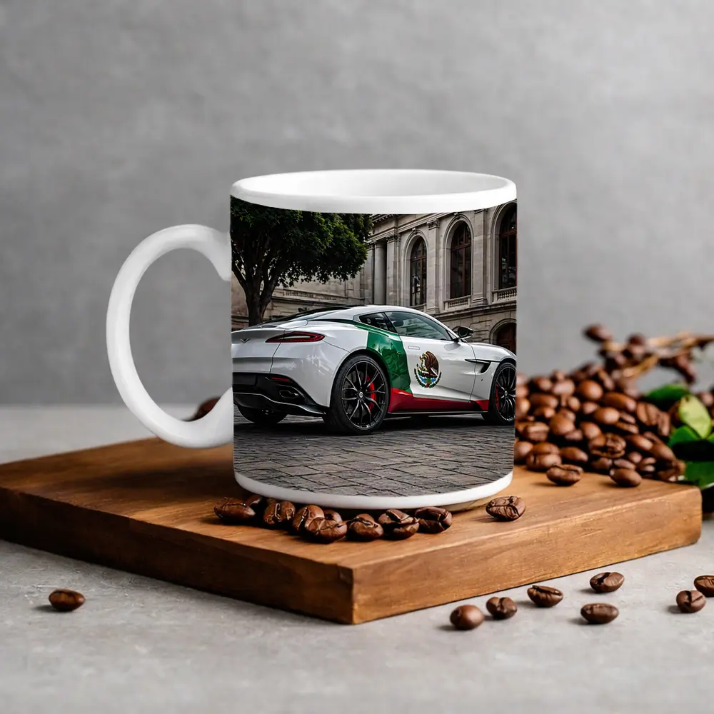 Aston Martin DB11 Mexican Flag Urban Plaza – Mugs