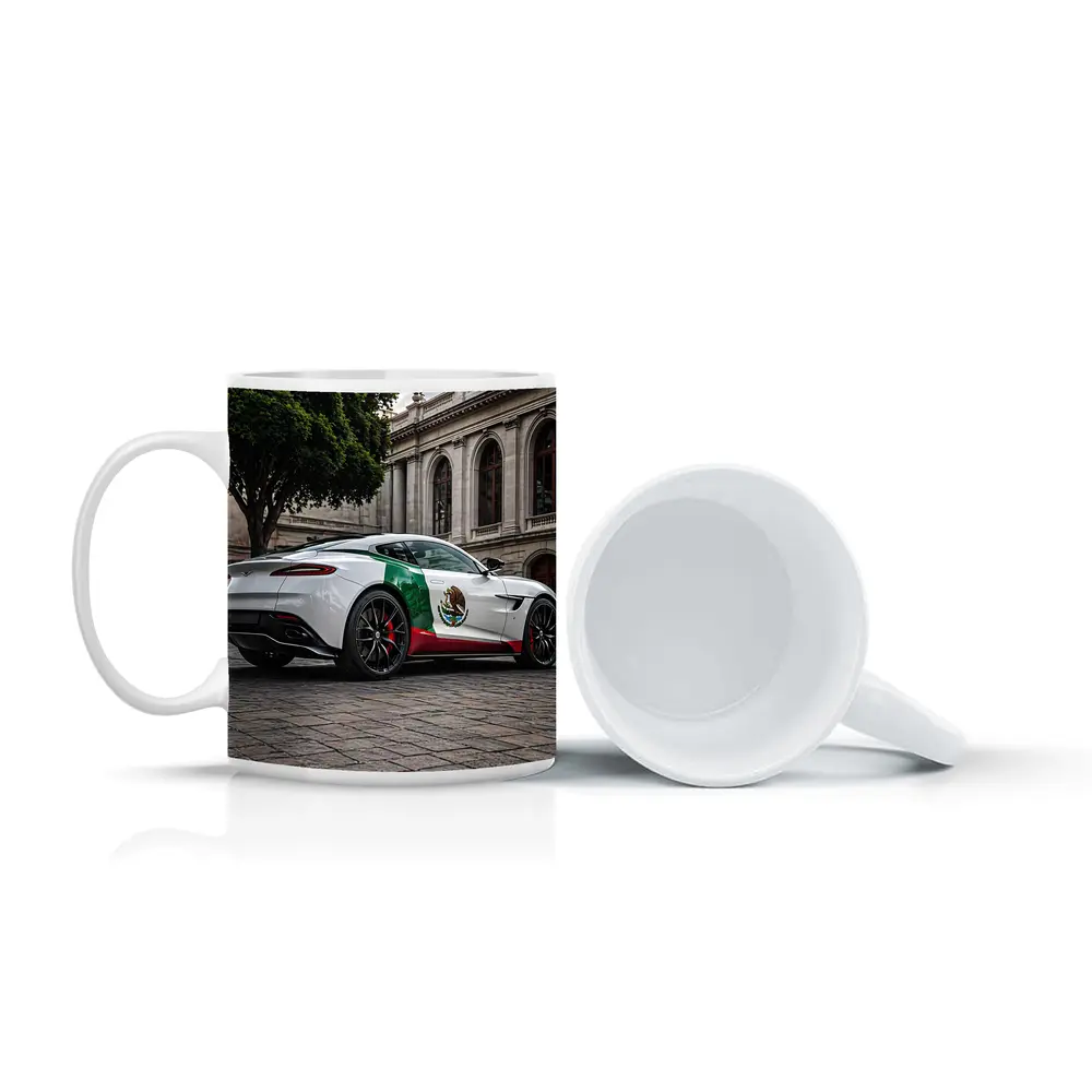 Aston Martin DB11 Mexican Flag Urban Plaza – Mugs