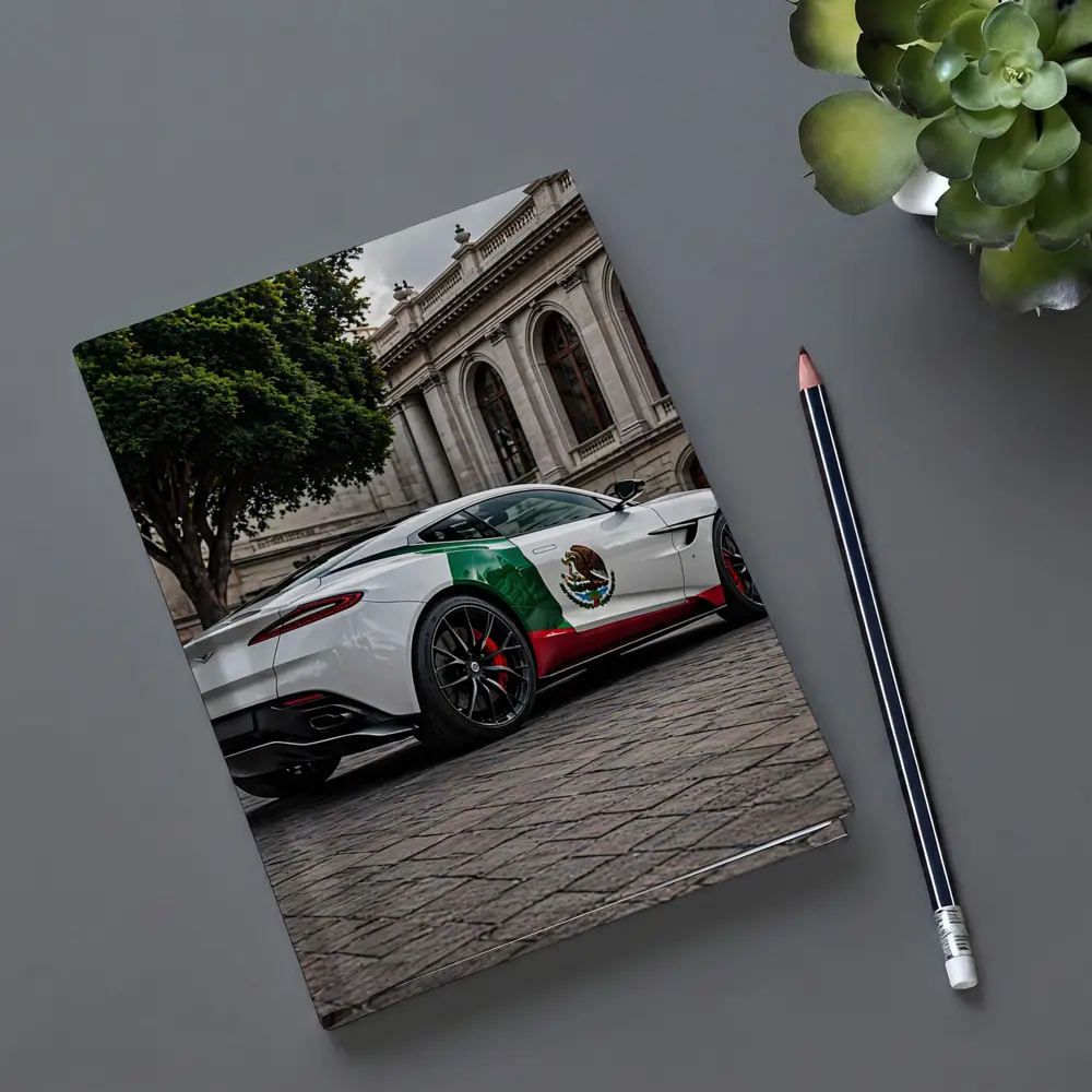 Aston Martin DB11 Mexican Flag Urban Plaza – Notebooks