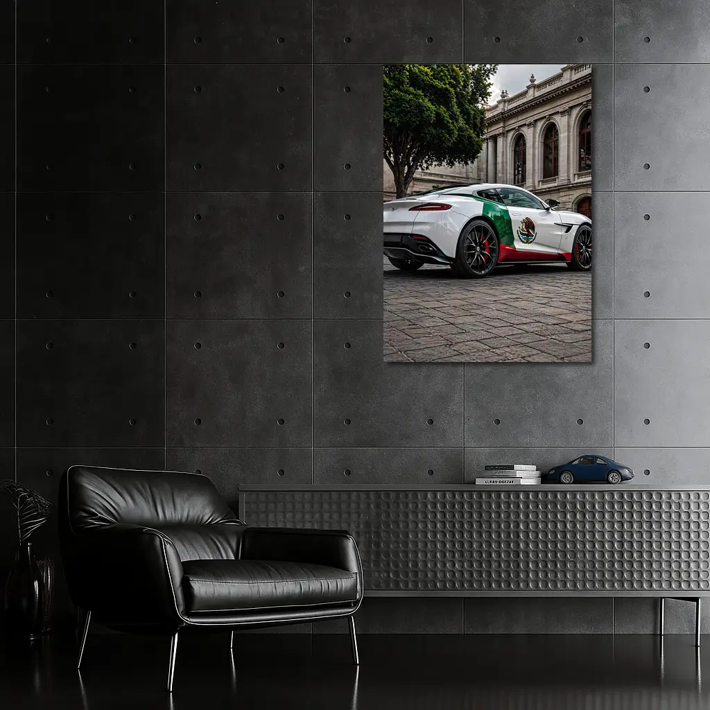 Aston Martin DB11 Mexican Flag Urban Plaza