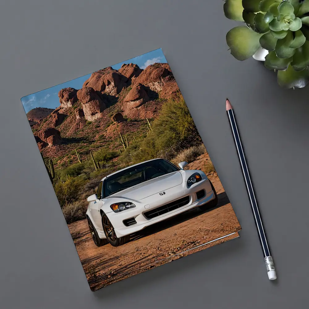 Honda S2000 White Desert Rock Background – Notebooks