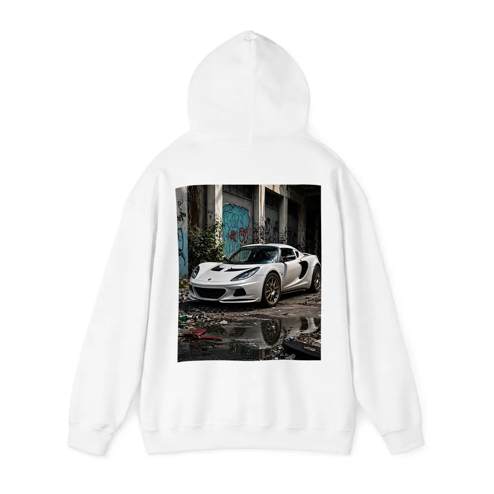 Lotus Elise White Sports Car Urban Decay – Hoodies