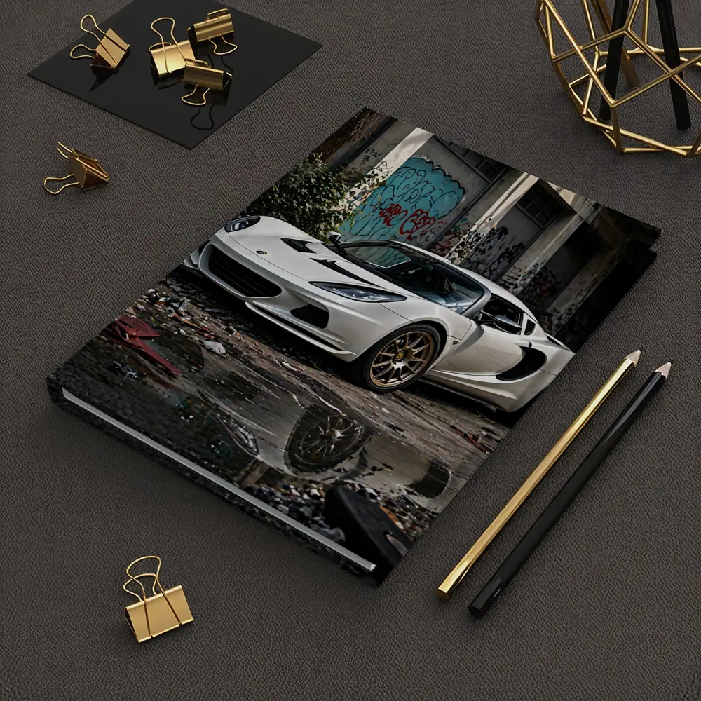 Lotus Elise White Sports Car Urban Decay – Notebooks