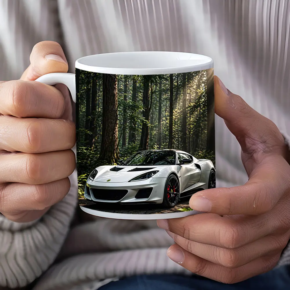 White Lotus Evora Sports Car Forest – Mugs