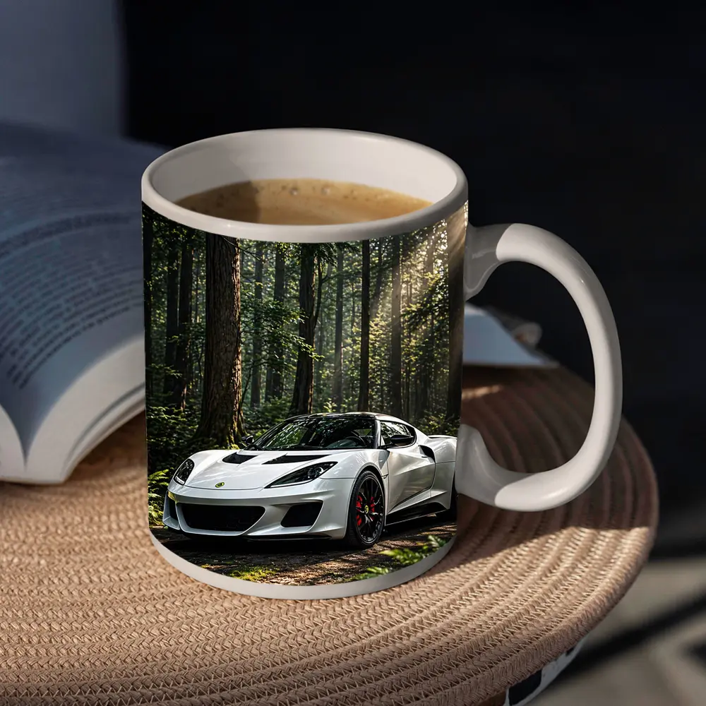 White Lotus Evora Sports Car Forest – Mugs