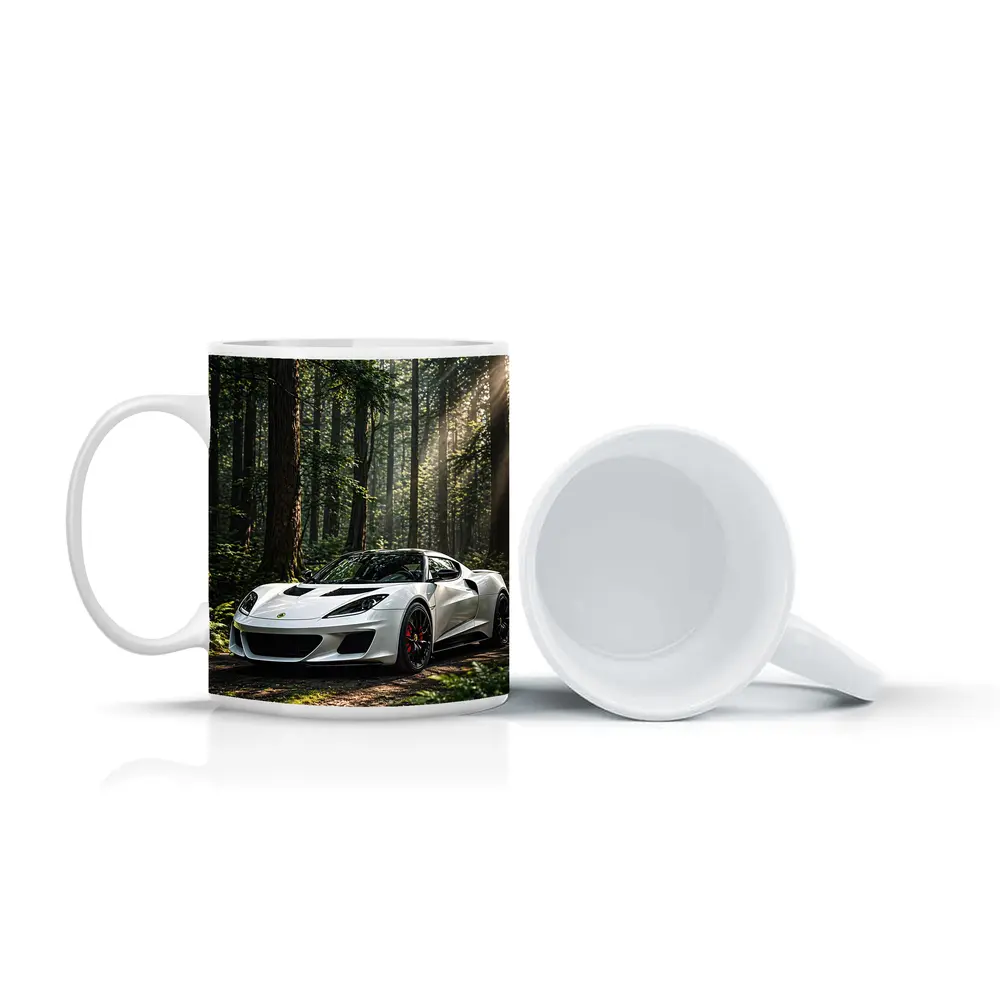 White Lotus Evora Sports Car Forest – Mugs