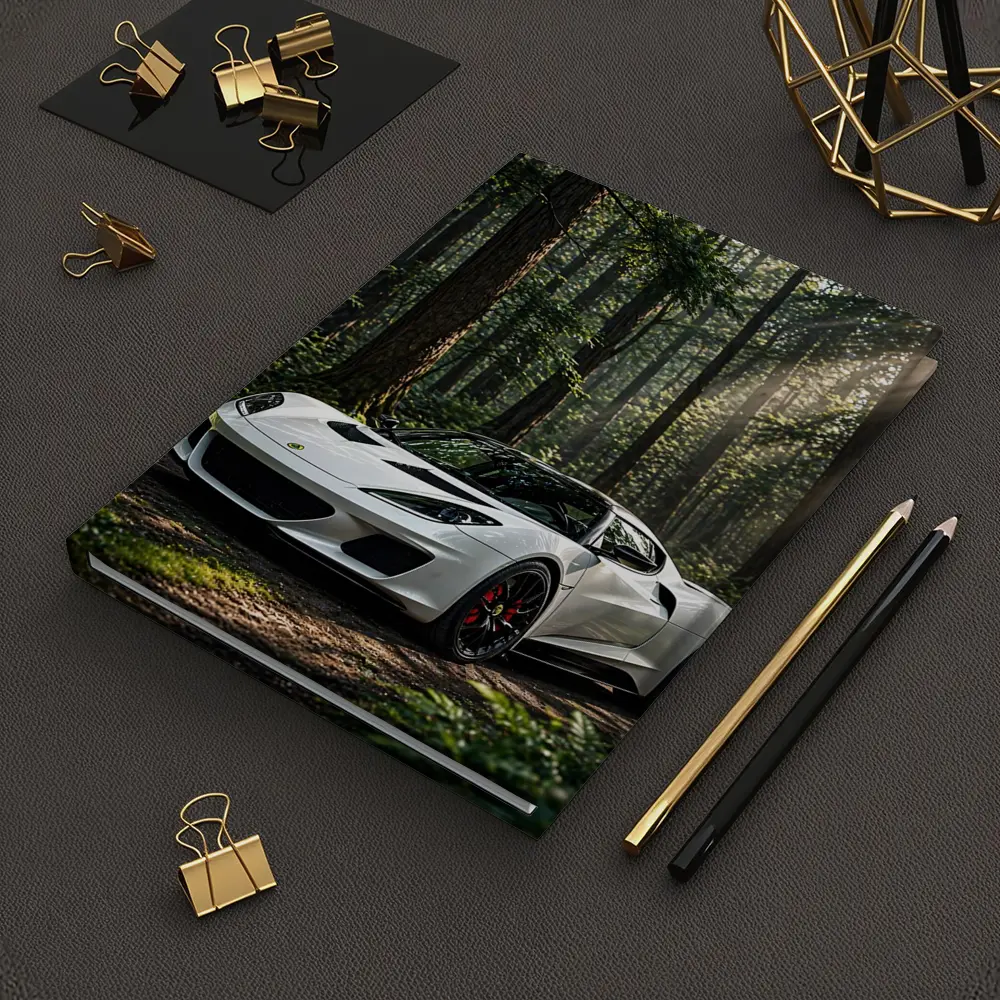 White Lotus Evora Sports Car Forest – Notebooks