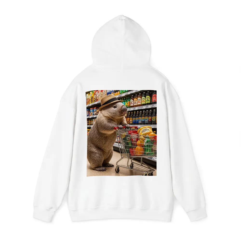 Wombat Shopping Cart Supermarket Grocery Store – Hoodies