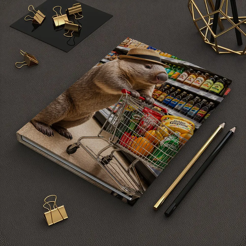 Wombat Shopping Cart Supermarket Grocery Store – Notebooks