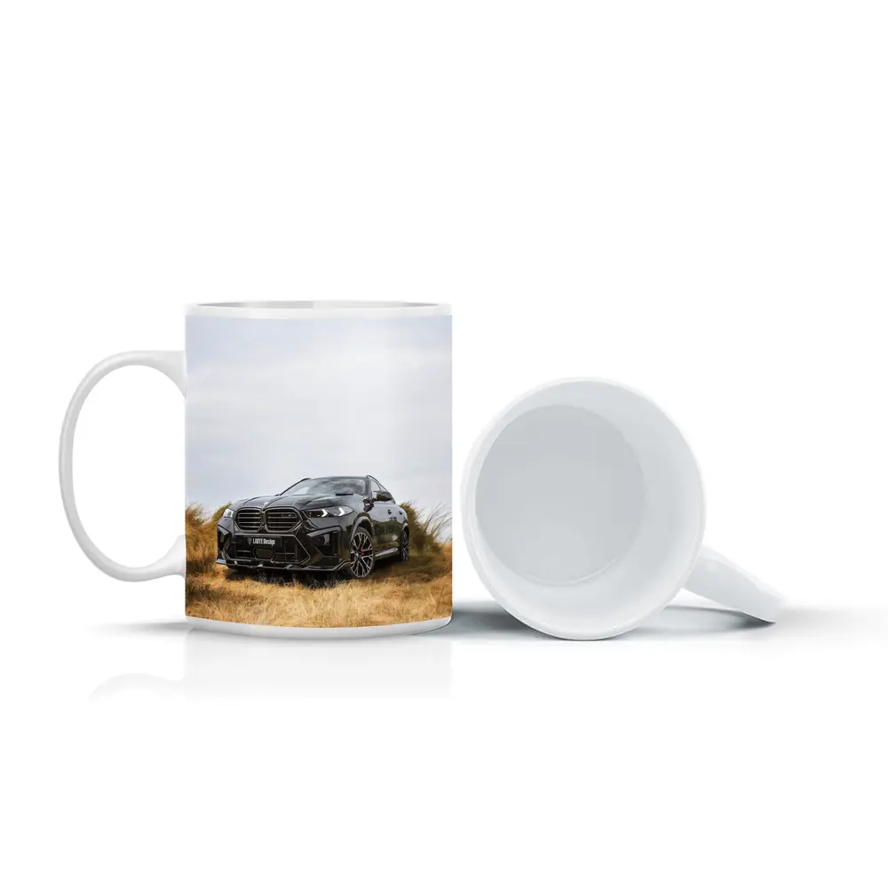 BMW X6M Black SUV Grass Field – Mugs