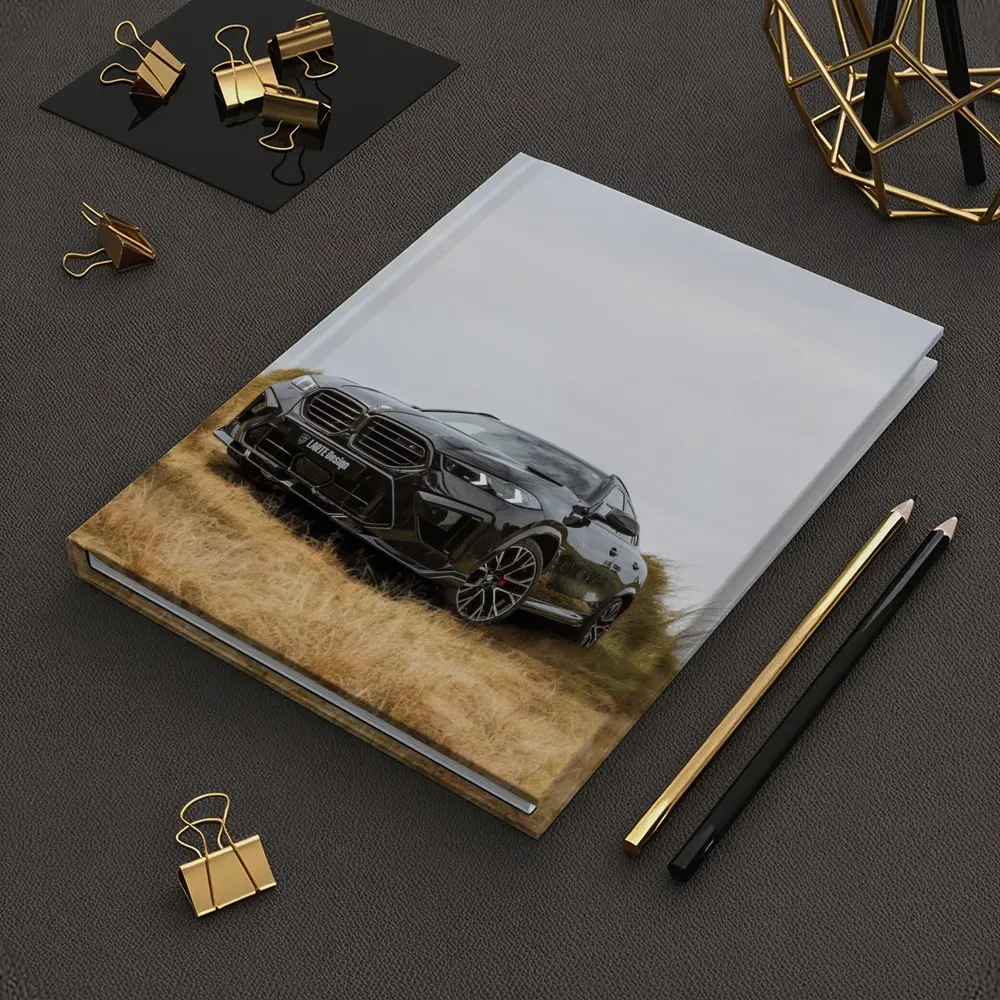 BMW X6M Black SUV Grass Field – Notebooks