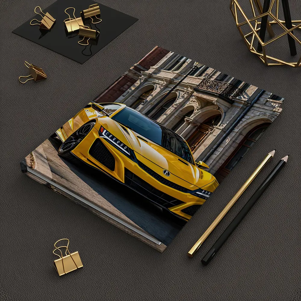 Yellow Acura NSX Classic European Street Setting – Notebooks