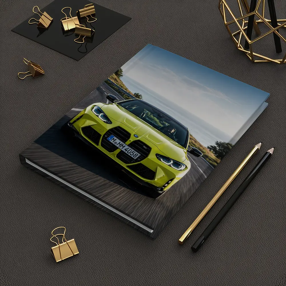BMW M4 Yellow Coupe Coastal Road Drive – Notebooks