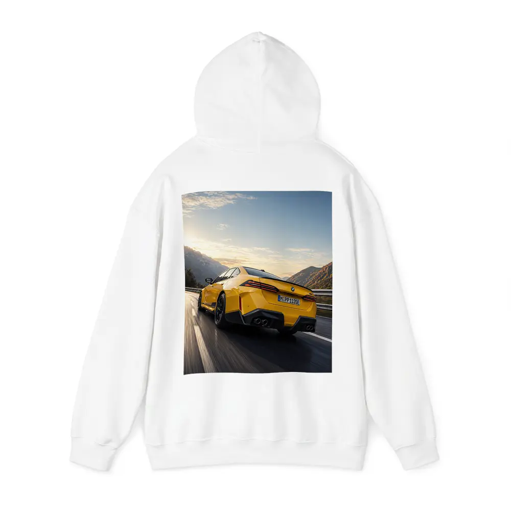 BMW M4 Yellow Coupe Mountain Road Speed – Hoodies