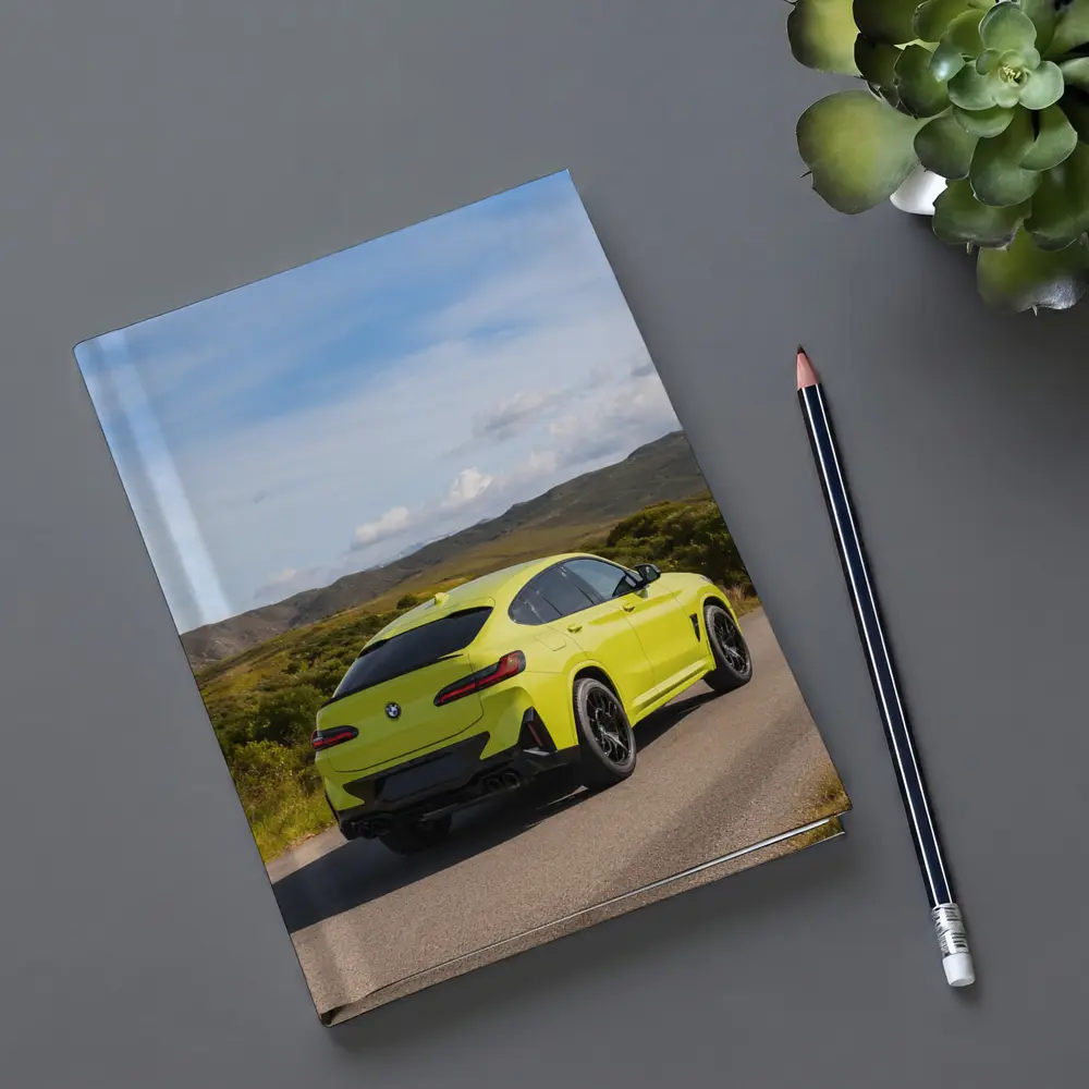 BMW X4 M Yellow On Country Road – Notebooks