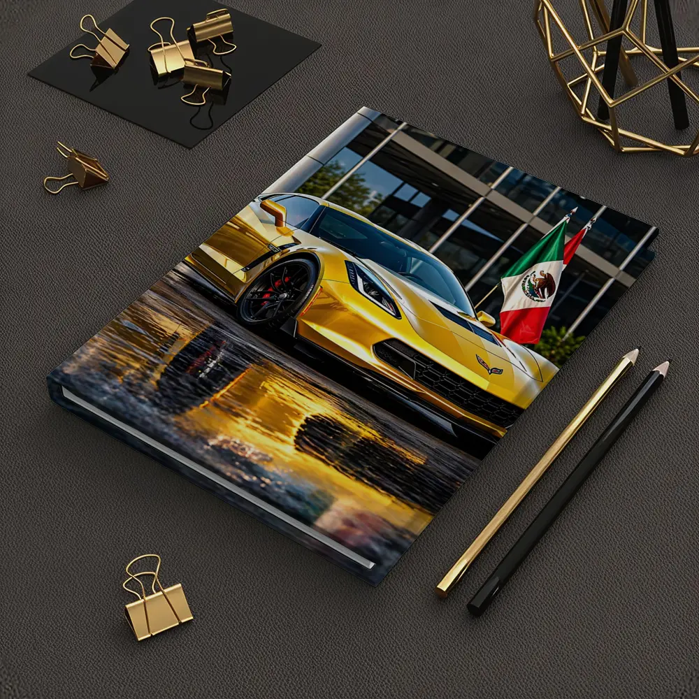 Yellow Chevrolet Corvette Z06 Mexico Flag – Notebooks