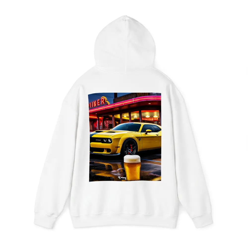 Dodge Challenger SRT Hellcat Neon Diner Night – Hoodies