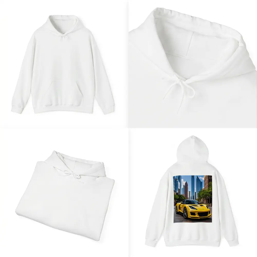 Yellow Lotus Evora City Street Skyline – Hoodies