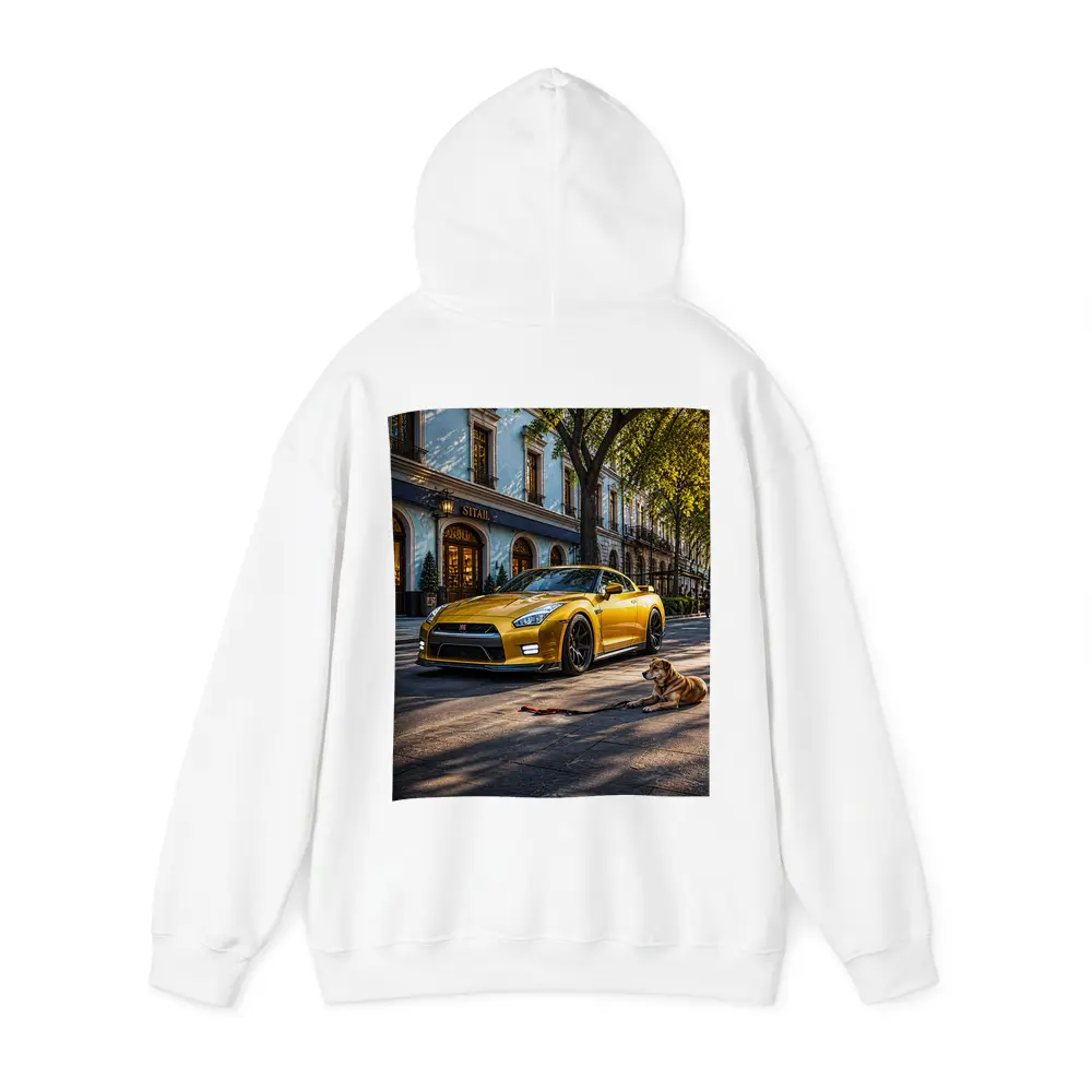 Gold Nissan GT-R Sports Car Street Dog – Hoodies