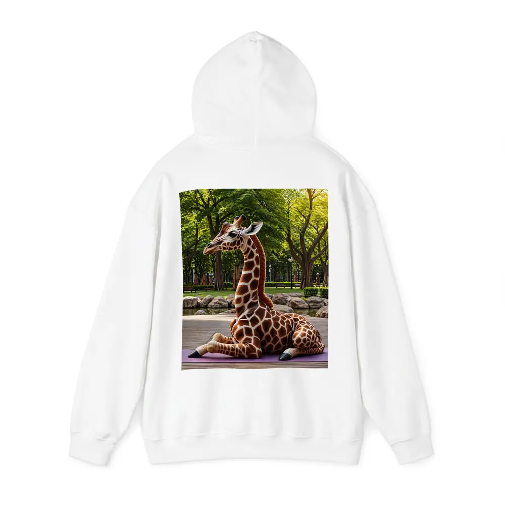 Giraffe Doing Yoga in Green Park – Hoodies