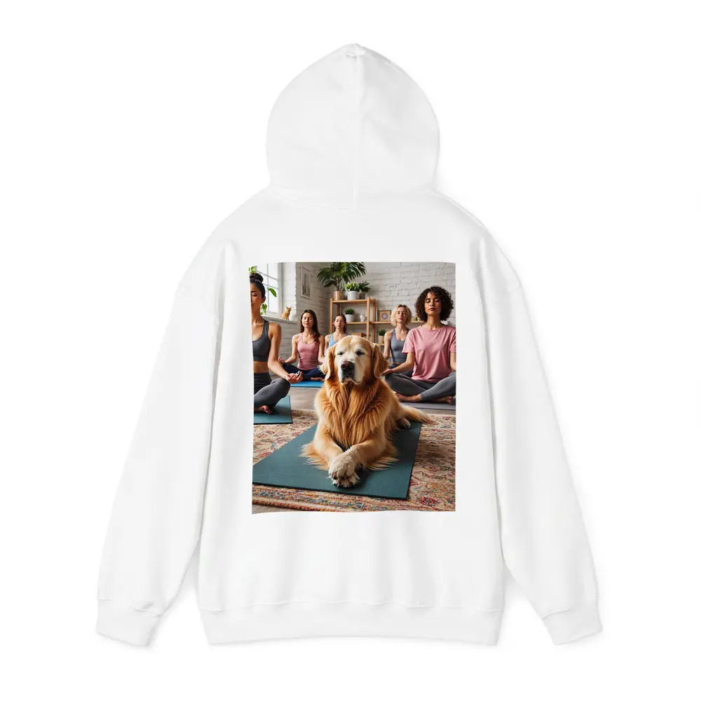 Golden Retriever Relaxing at Yoga Studio – Hoodies