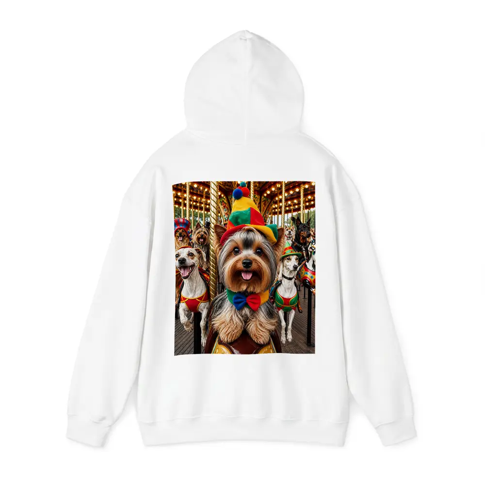 Yorkshire Terrier Dogs Dressed Carnival Carousel – Hoodies