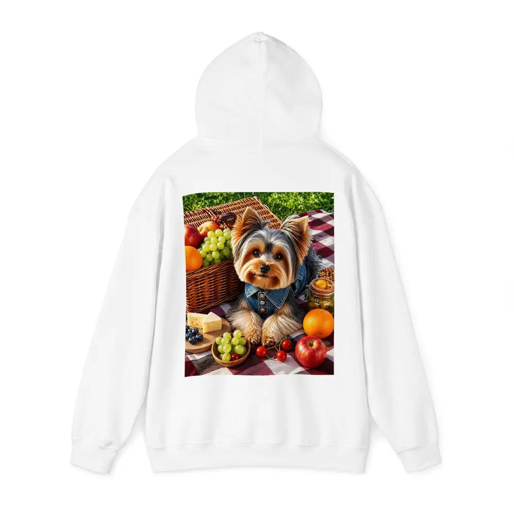 Yorkshire Terrier Picnic Blanket Fruits Cheese – Hoodies