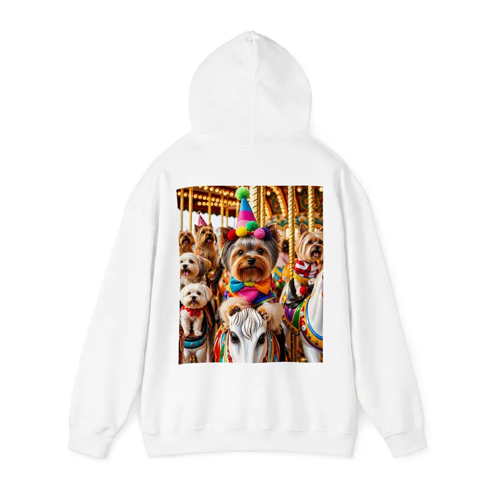 Yorkshire Terrier Clown Costume Carousel Carnival – Hoodies